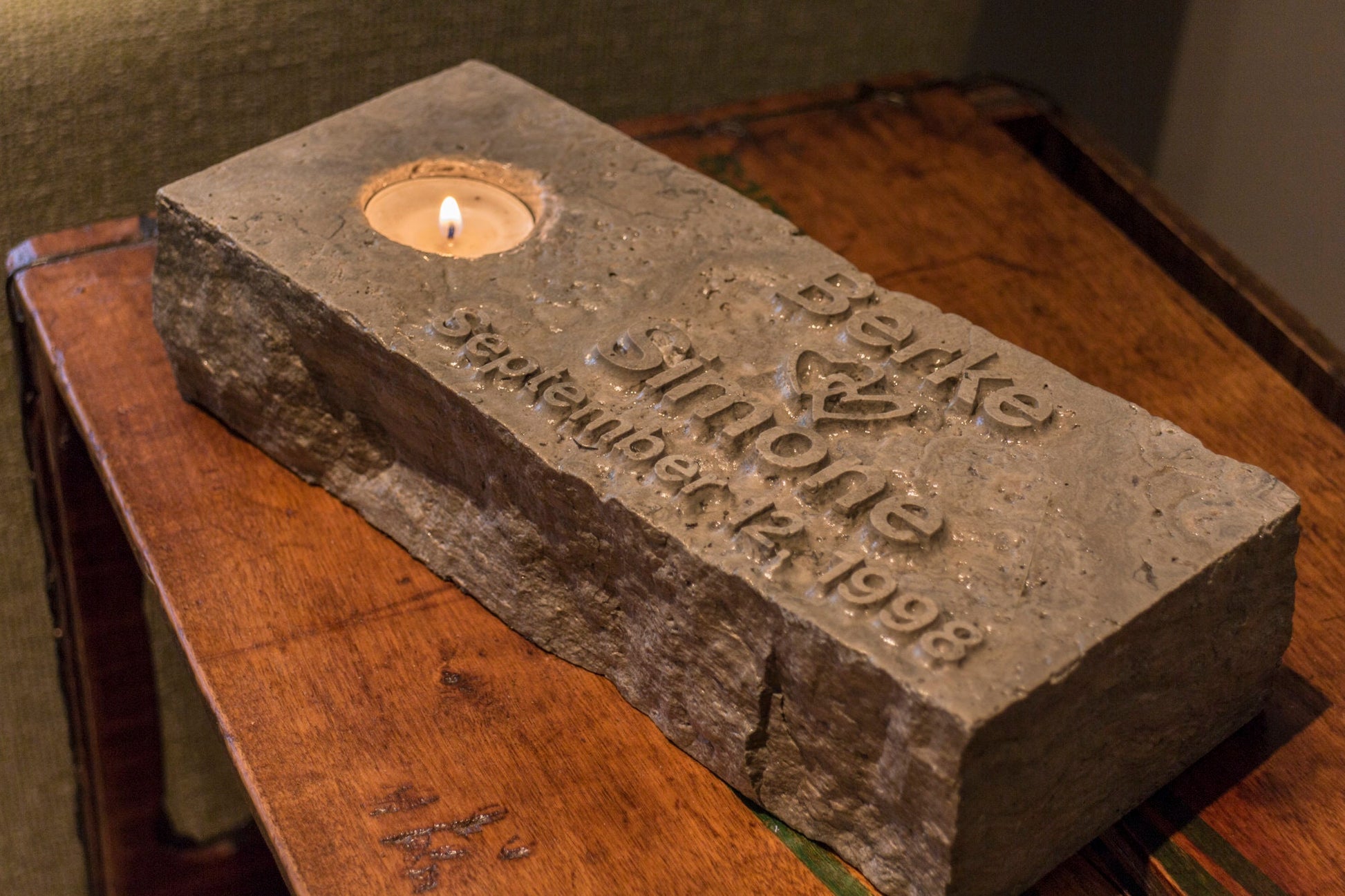 Premium Stone Wedding Candle Holder