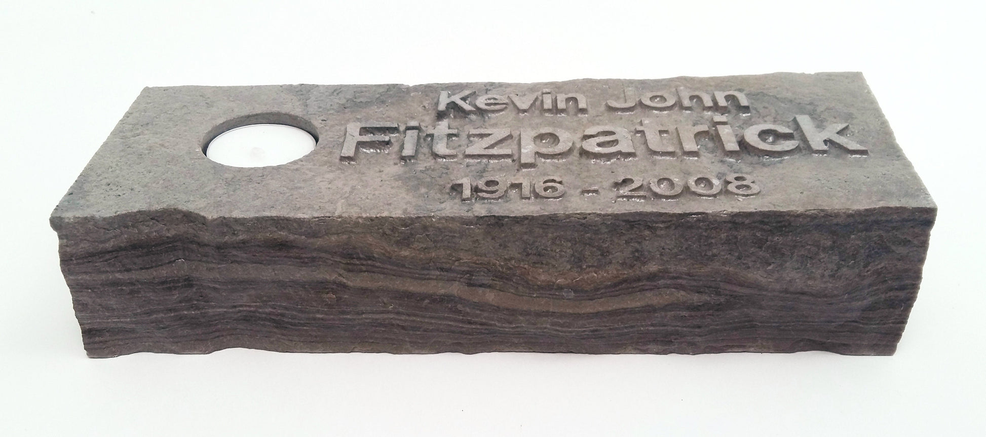 Formal Stone Memorial Candle
